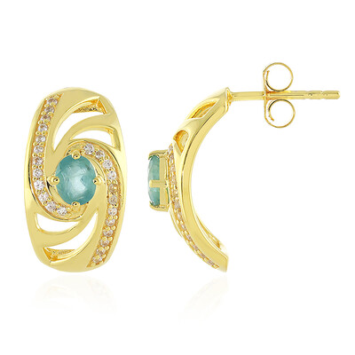 Grandidierite Silver Earrings