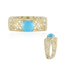 9K Sleeping Beauty Turquoise Gold Ring (Ornaments by de Melo)