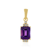 Zambian Amethyst Silver Pendant