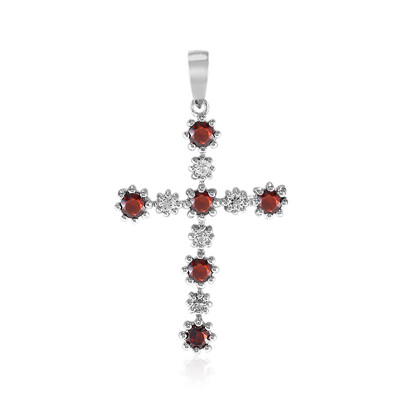 Mozambique Garnet Silver Pendant