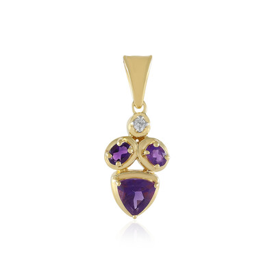 Amethyst Silver Pendant