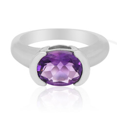 Zambian Amethyst Silver Ring