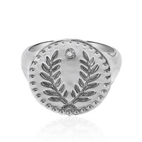 White Topaz Silver Ring