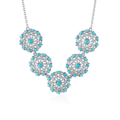 Sleeping Beauty Turquoise Silver Necklace