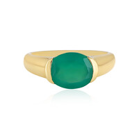 Green Onyx Silver Ring