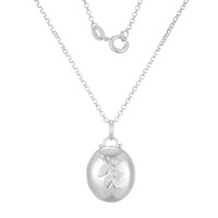 Zircon Silver Necklace (Adela Silber)