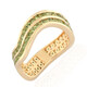 9K Brazilian Green Tourmaline Gold Ring (de Melo)