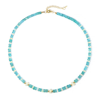 Blue Apatite Silver Necklace