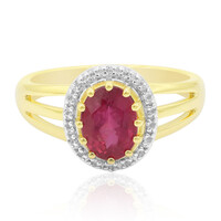 9K Californian Pink Tourmaline Gold Ring