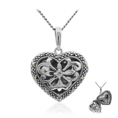 White Topaz Silver Necklace