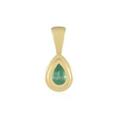 Russian Emerald Silver Pendant