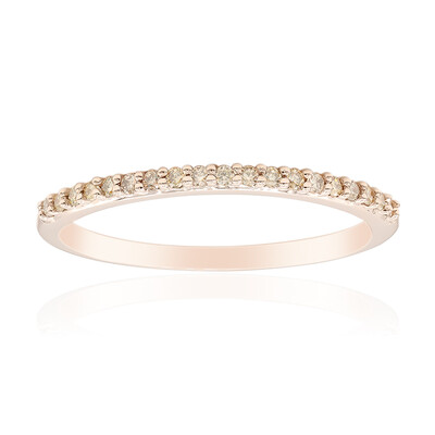 9K SI1 Argyle Rose De France Diamond Gold Ring (Annette)
