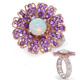 Welo Opal Silver Ring (Gems en Vogue)
