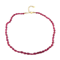 Madagascar Pink Sapphire Silver Necklace (Adela Silber)