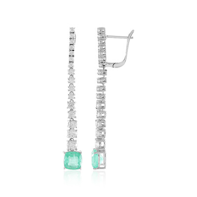 14K Colombian Emerald Gold Earrings (de Melo)