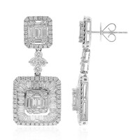 18K SI2 (H) Diamond Gold Earrings (CIRARI)