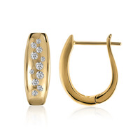 14K SI1 (G) Diamond Gold Earrings