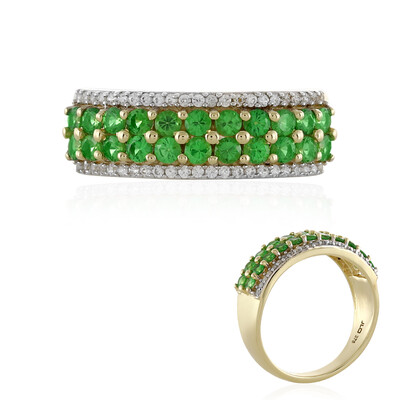 9K Tsavorite Gold Ring (Adela Gold)