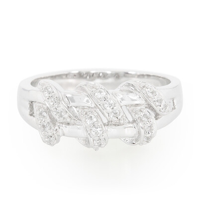 White Topaz Silver Ring