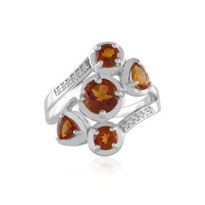 Madeira Citrine Silver Ring