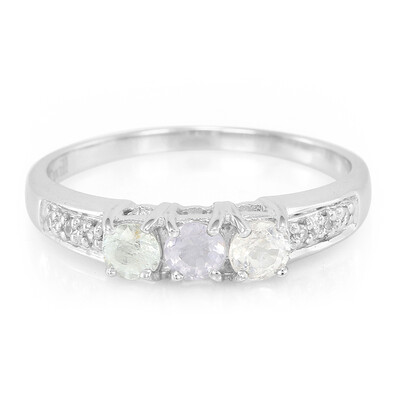 Cuprian Tourmaline Silver Ring