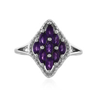 Zambian Amethyst Silver Ring