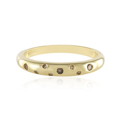 9K Diamond champagne I1 Gold Ring