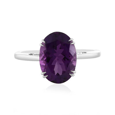 Moroccan Amethyst Silver Ring