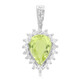 Cuprian Tourmaline Silver Pendant
