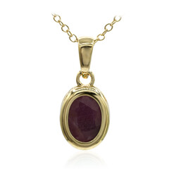 Ruby Silver Necklace