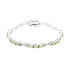 Peridot Silver Bracelet
