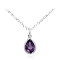 Amethyst Silver Necklace