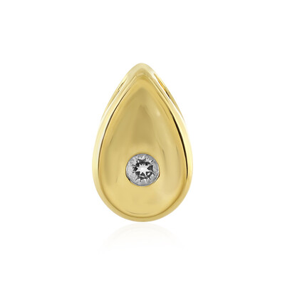 White Topaz Silver Pendant