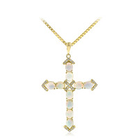10K AAA Welo Opal Gold Necklace