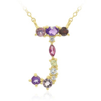 Zambian Amethyst Silver Necklace