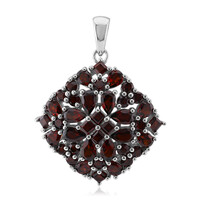 Mozambique Garnet Silver Pendant