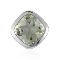 Green Amethyst Silver Pendant