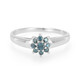 Fancy Diamond Silver Ring
