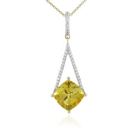 9K Golden Apatite Gold Necklace