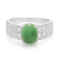 Imperial Chrysoprase Silver Ring