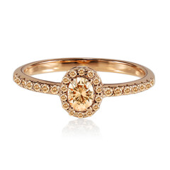 14K VS1 Argyle Rose De France Diamond Gold Ring