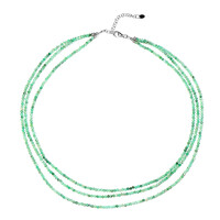 Socoto Emerald Silver Necklace