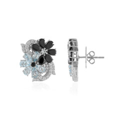 Black Spinel Silver Earrings (Dallas Prince Designs)