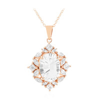 White Topaz Silver Necklace