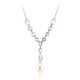 White Freshwater Pearl Silver Necklace