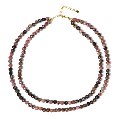 Rhodonite Silver Necklace (Riya)