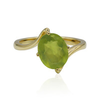9K Brazilian Green Opal Gold Ring (Tenner Diniz)