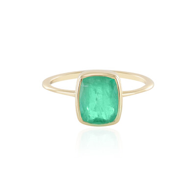 14K Russian Emerald Gold Ring (AMAYANI)