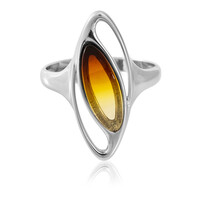 Baltic Amber Silver Ring