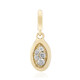 9K SI1 (G) Diamond Gold Pendant (Annette)